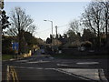 Approaching the mini roundabouts on Highworth high street