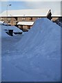 Heaped up Snow in Woodlea, Galashiels