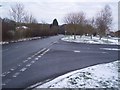 Road junction on Lords Wood Lane