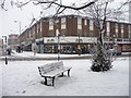 Crown Lane, Southgate, London N14 in the snow