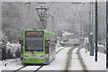 Croydon Trams in the Snow (3)