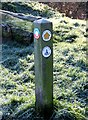 Severn Way waymark near Lickhill Manor Caravan Park