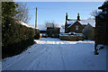 Looking east along Elm Lane