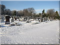 Overleigh new cemetery in the snow