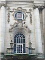 Balcony and window over the entrance to Sessions House, Preston