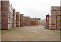 Stacks of bricks at Hammill brickworks