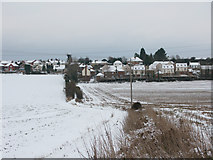 TR3054 : Houses at Heronden View, Eastry, from byway by Nick Smith