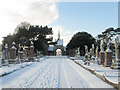 Hove Cemetery in the Snow