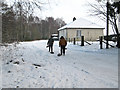 Taking stones to the loch