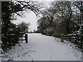 Gate on the footpath between Grundisburgh and Witnesham