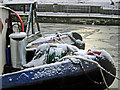 Narrowboats in the snow