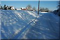 Snow covered road out of Earl