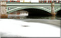 J3473 : The frozen River Lagan, Belfast (4) by Albert Bridge