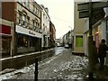 Boutport Street looking towards the junction with Queen Street