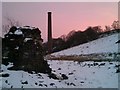 Stack from Henllys Vale lime kilns of Henllys Vale colliery