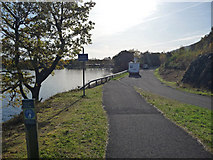 NS3498 : Cycle path near Inverbeg by Phil Champion