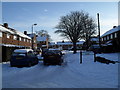 Looking from Braishfield Road into Muccleshell Close