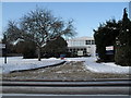 A snowy entrance at Warblington School in Southleigh Road