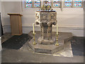 Mitcham parish church: font