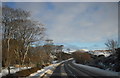 NG3754 : A850 towards Borve, in winter by Sue Zarod