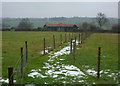 Footpath between fences