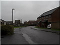 Mid section of Ascot Way during heavy rain