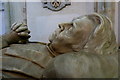 Detail of a memorial in Rochester Cathedral