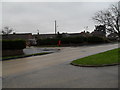 Looking from Windmill Drive across to a postbox in Fircroft Crescent (2)