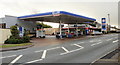 Filling station, garage and Spar, Langstone