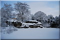 TQ5739 : Winters scene, Mount Edgcumbe Rocks by N Chadwick