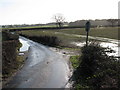 View along Church Lane towards Aldington church