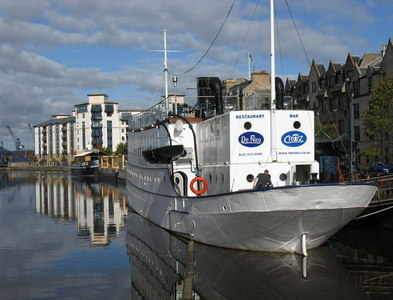 NT2776 : Leith docks by Clive Peace