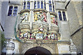 Detail over the main door of Hengrave Hall, Suffolk