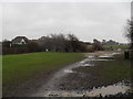 Muddy footpath heading for Sea Avenue