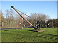 Railway crane at Ruthin Craft centre