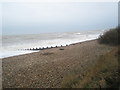 Not really the weather for a dip on Broadmark Beach