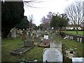 Graves in Churchyard at St Mary & Helena Parish Church, Elstow