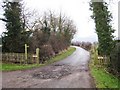 Track to Manor Farm and Cote House Farm