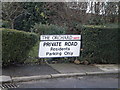 TQ2588 : Street sign, The Orchard NW11 by Robin Sones