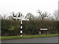 Signpost At The Junction Of Crabmill Lane & Green Lane