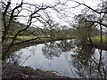 SK2473 : River Derwent near Calver by Peter Barr