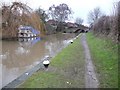 Mooring bollards below Dockholme Lock, the Erewash Canal