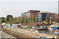 Southbrook Rise, seen across railway station