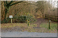 Carparking space for disabled visitors to Nun Wood