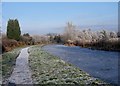 Frozen canal