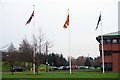 Flags flying