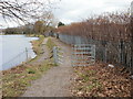 Western entrance gate to Liswerry Pond, Newport