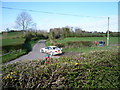 Rally car truring from Brae Road into Curley Road