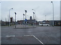 SJ3489 : Queens Wharf roundabout. by Colin Pyle
