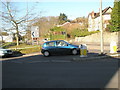 Car on Liphook Road waiting to join Hindhead Road